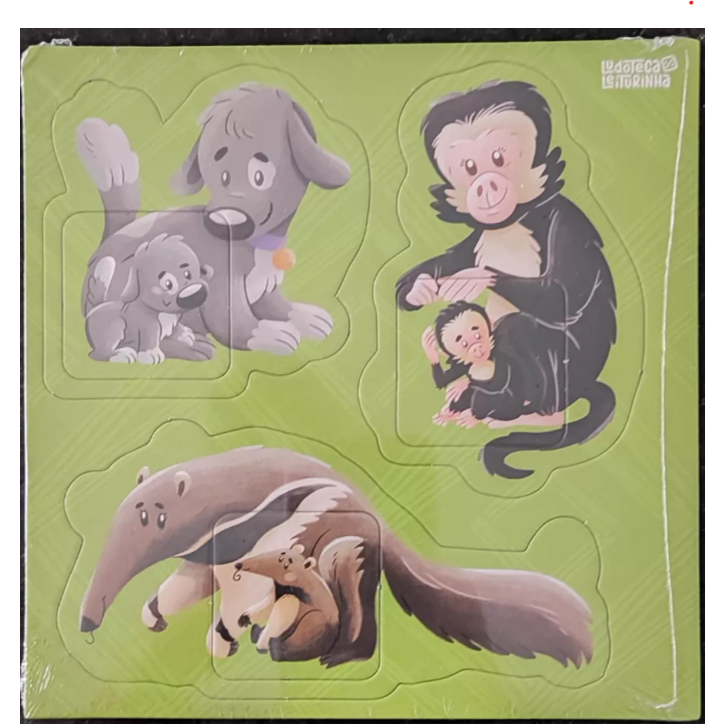 Livro Brinquedo Jogo Pedagógico Imãs Animais Brasileiros - Leiturinha