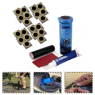 Kit Remendo Reparo Para Câmara Ar de Bike Bicicleta + 20 Remendo para Speed e Mtb em Oferta na Shopee