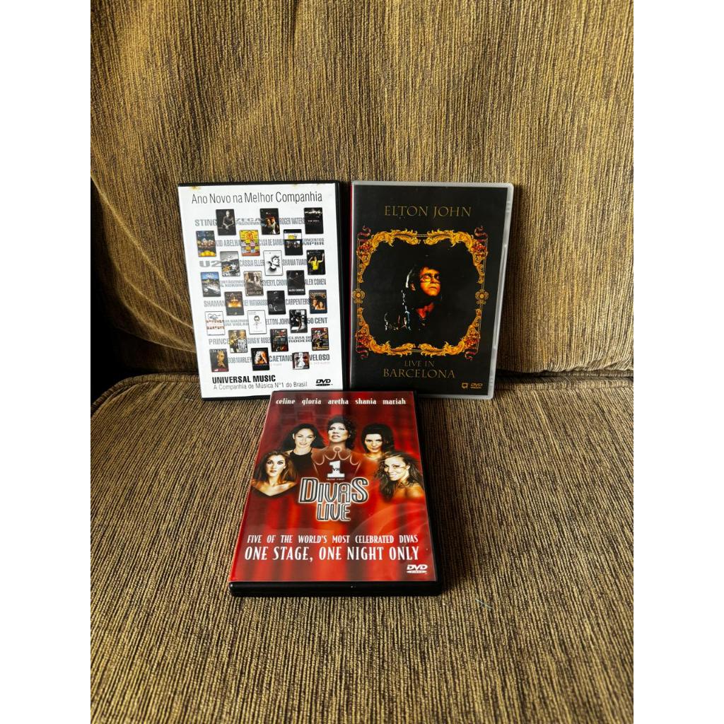 Dvd: Elton John Live Barcelona + Divas + Melhor Companhia