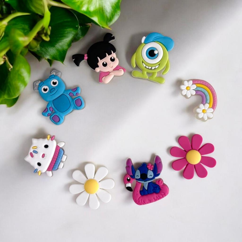 Kit 6/7/8/4 peças Personagens Bótons/Pins para Personalizar Babuches Acessórios Diversos Adulto e Infantil em Oferta na Shopee
