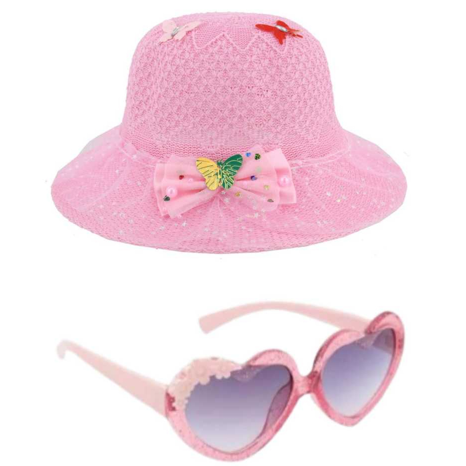 Chapéu menina infantil oculos feminino flor, qualidade e preço justo, ótimo designe ,perfeito para presentear sua filha