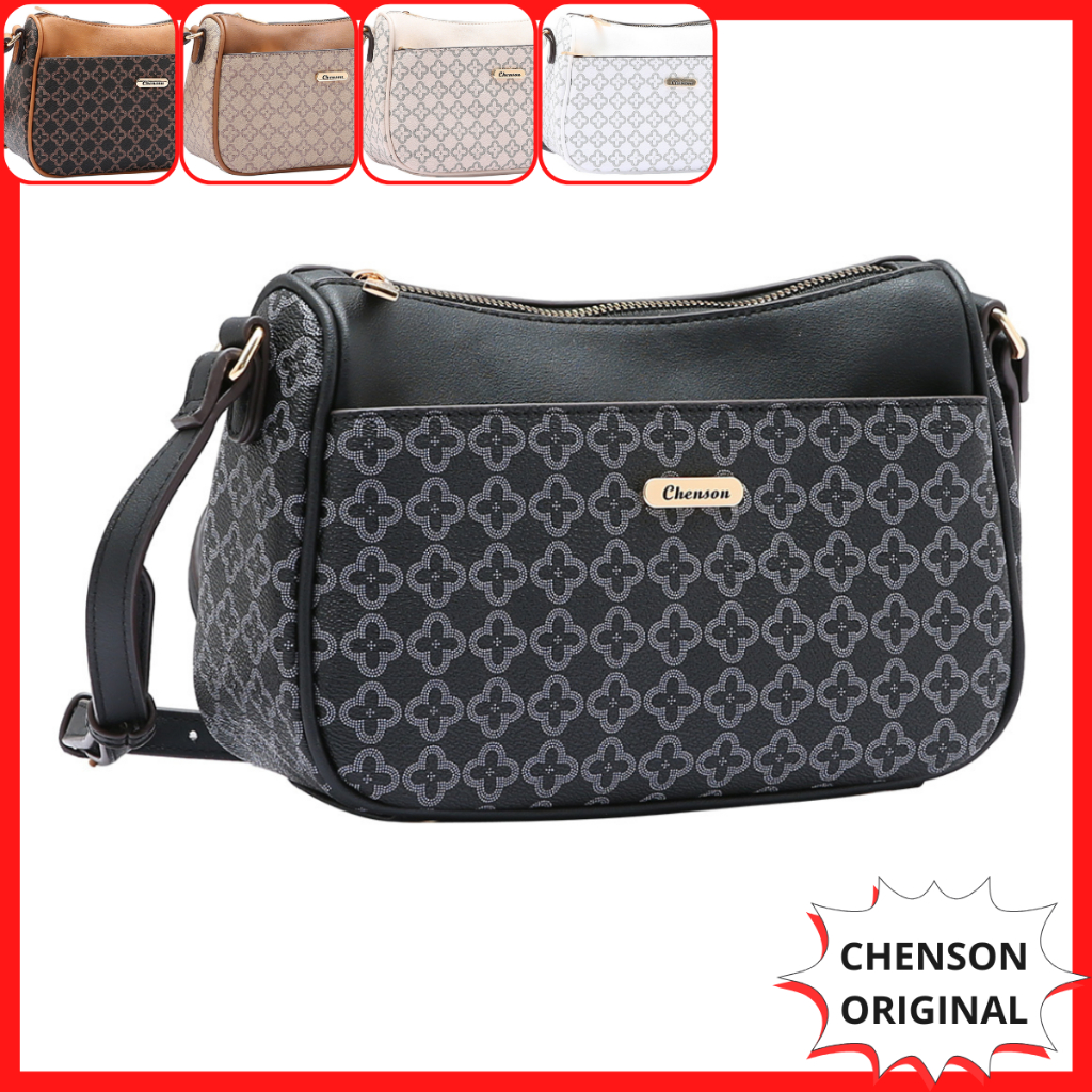 Bolsa Chenson Monograma Original Feminina Pequena de Lado Lateral Tiracolo Transversal Ouray 3484846
