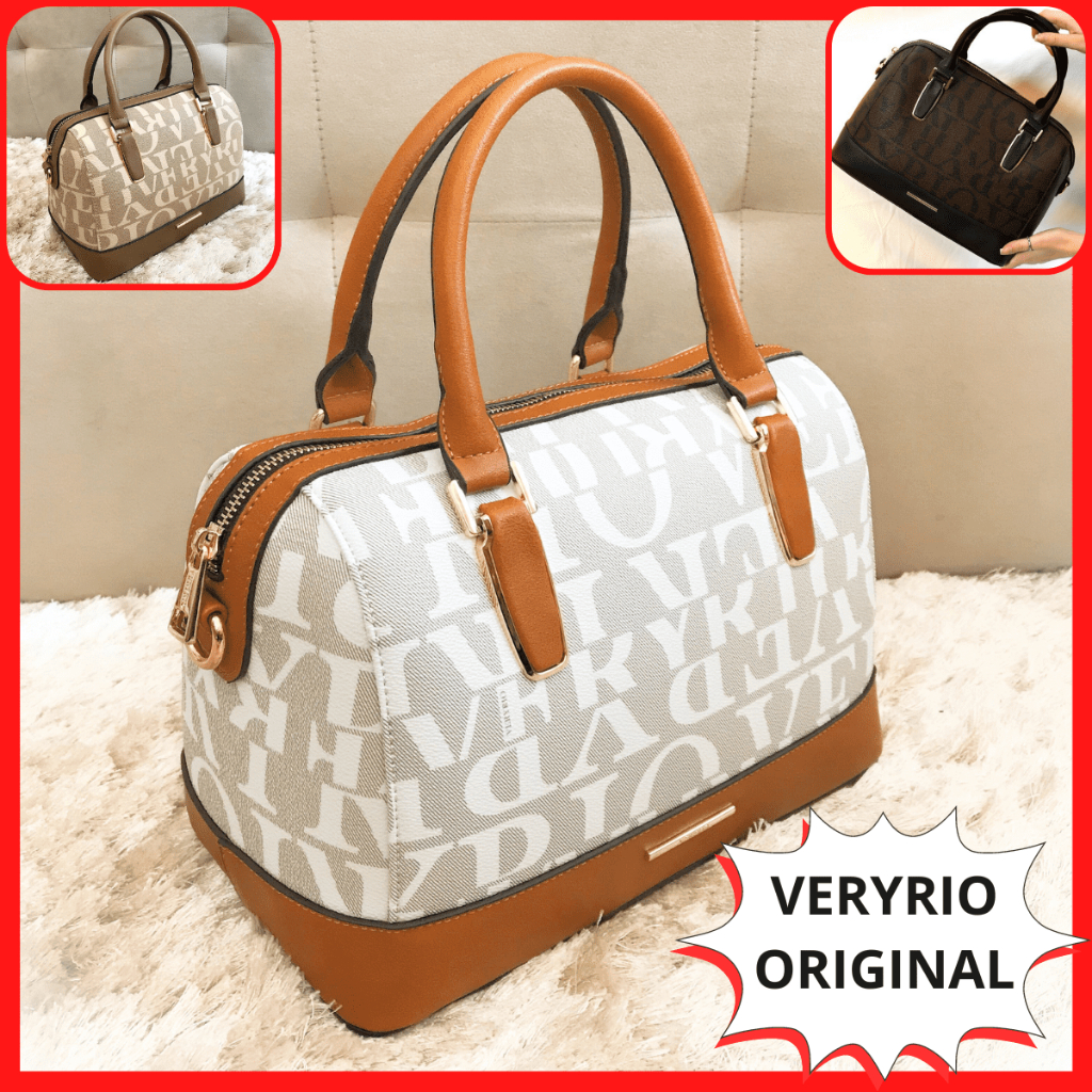 Bolsa Baú Monograma Design Moderno Nova Coleção Veryrio Original Transversal e Mão Luxo da Moda