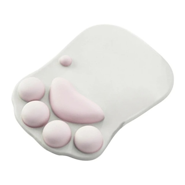 Mousepad Ergonômico Apoio Patinha 3D Pet Gato Cachorro fofo