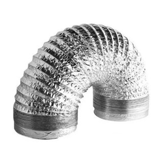 Duto Flexível Aluminizado para Ventilação e Exaustão - Alta Resistência - Diversos Diâmetros e Comprimentos em Oferta na Shopee