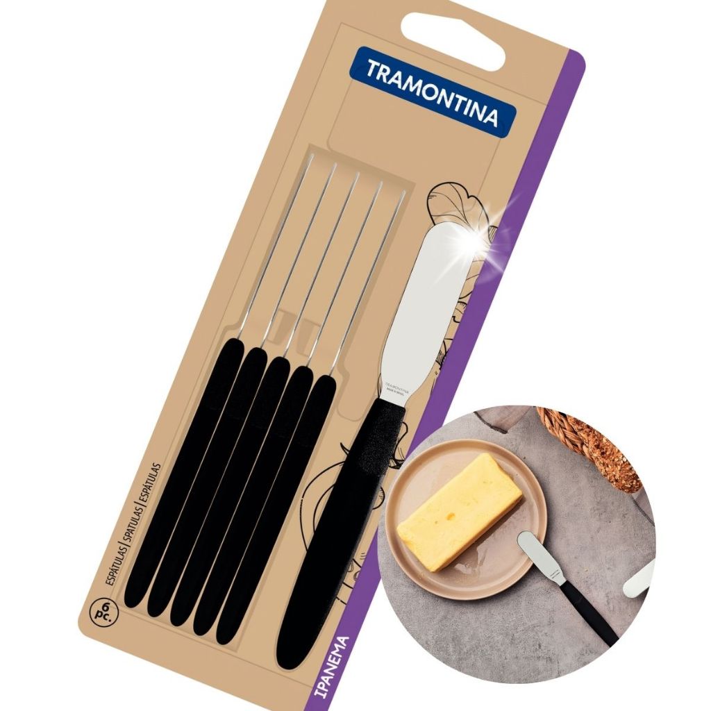 Espátulas De Manteiga Tramontina Ipanema 6 Peças em Oferta na Shopee
