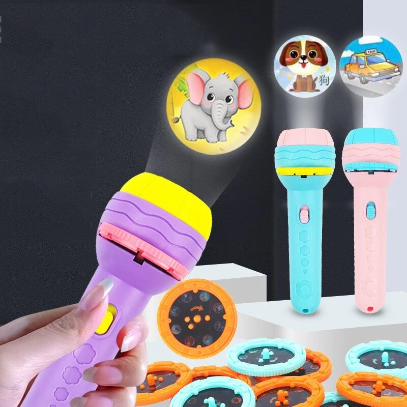 Lanterna Projeção Infantil Animais imagens Divertidas Brinquedo Crianças em Oferta na Shopee