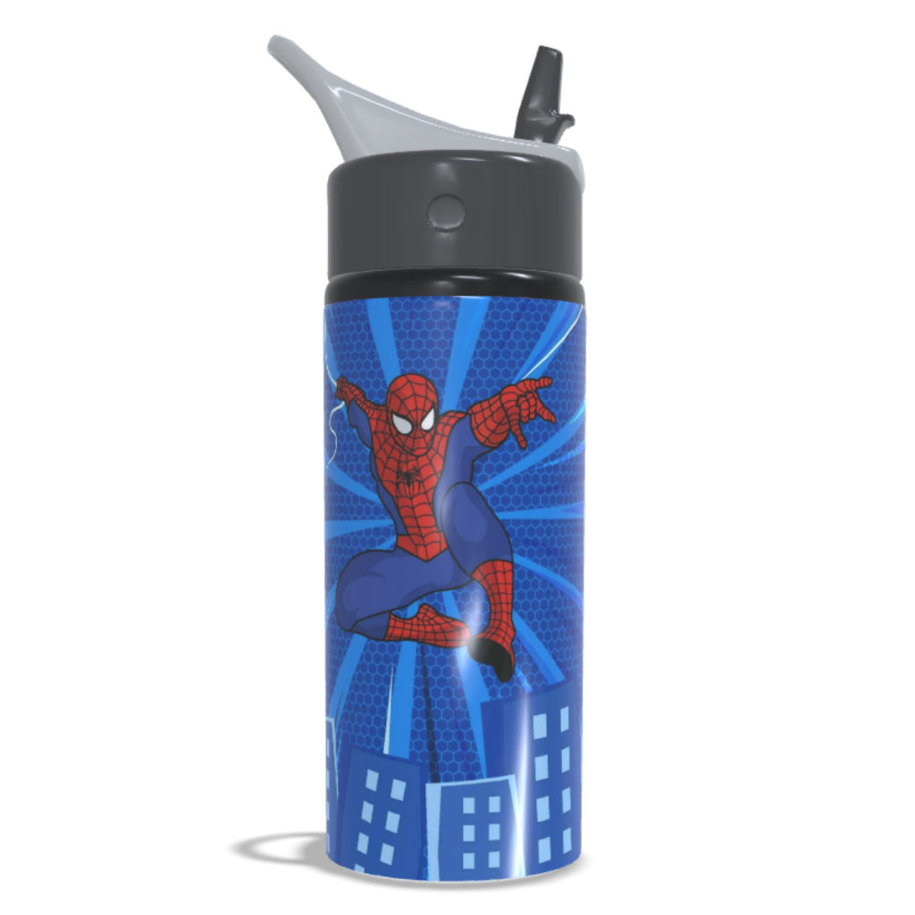 Garrafa Squeeze De Alumínio Homem Aranha com Nome Personalizado 600ml em Oferta na Shopee