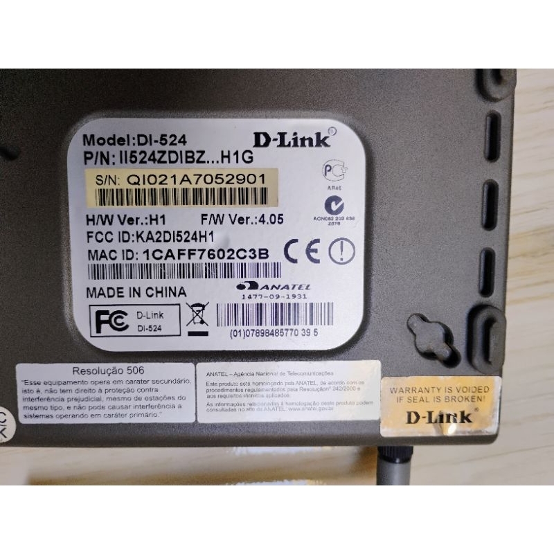 roteador dlink sem fonte