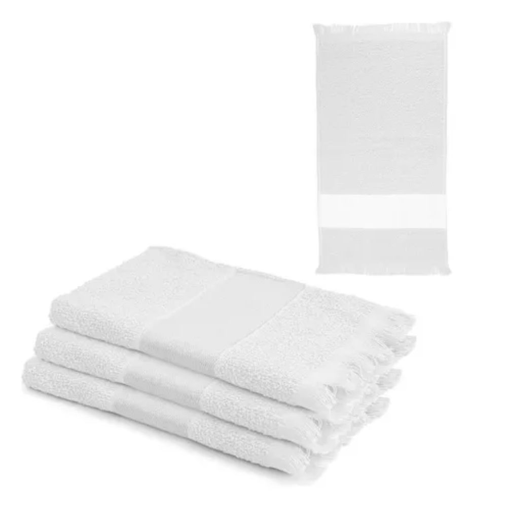 Kit 30 toalha social para bordar branco infantil menino e menina toalhinha de boca e mão em Oferta na Shopee