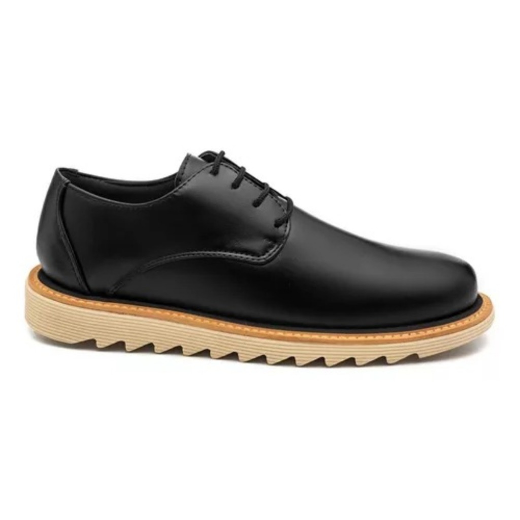 Sapato Oxford Social Casual Elástico Conforto Masculino