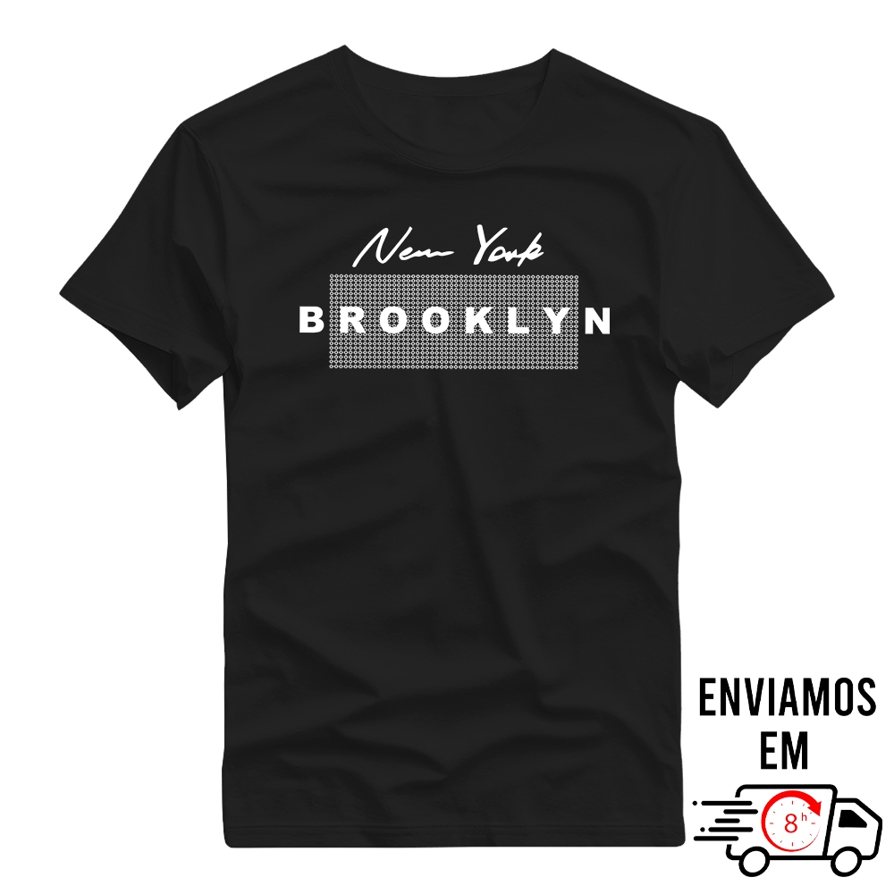 Camiseta Unissex New York - Brooklyn Streetwear Lançamento 2025 100% Algodão 30.1 ENVIO IMEDIATO