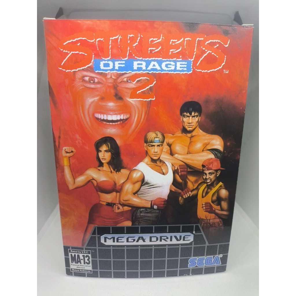 Caixa do Jogo Streets of Rage 2 para Mega Drive - Inclui Berço
