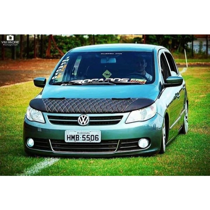 protetor de capo eurolook costura diamante para gol g5, saveiro g5, voyage g5