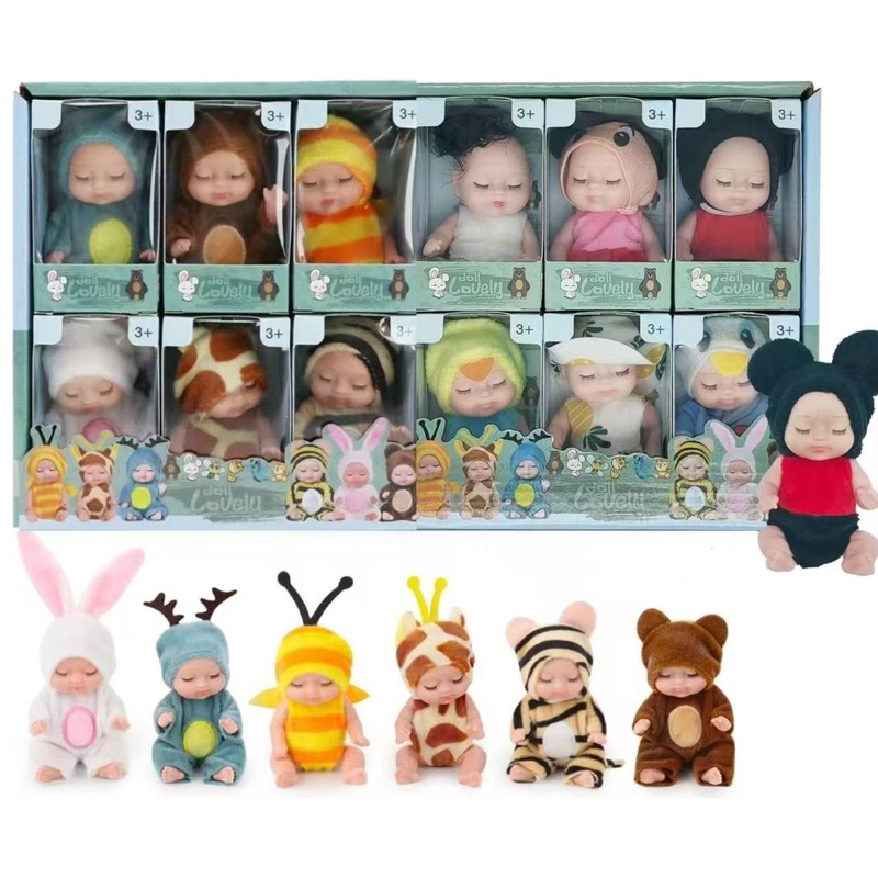 Mini Boneca Bebê Reborn Realista Simulação Dormir Sono Brinquedos Menina Menino Presentes
