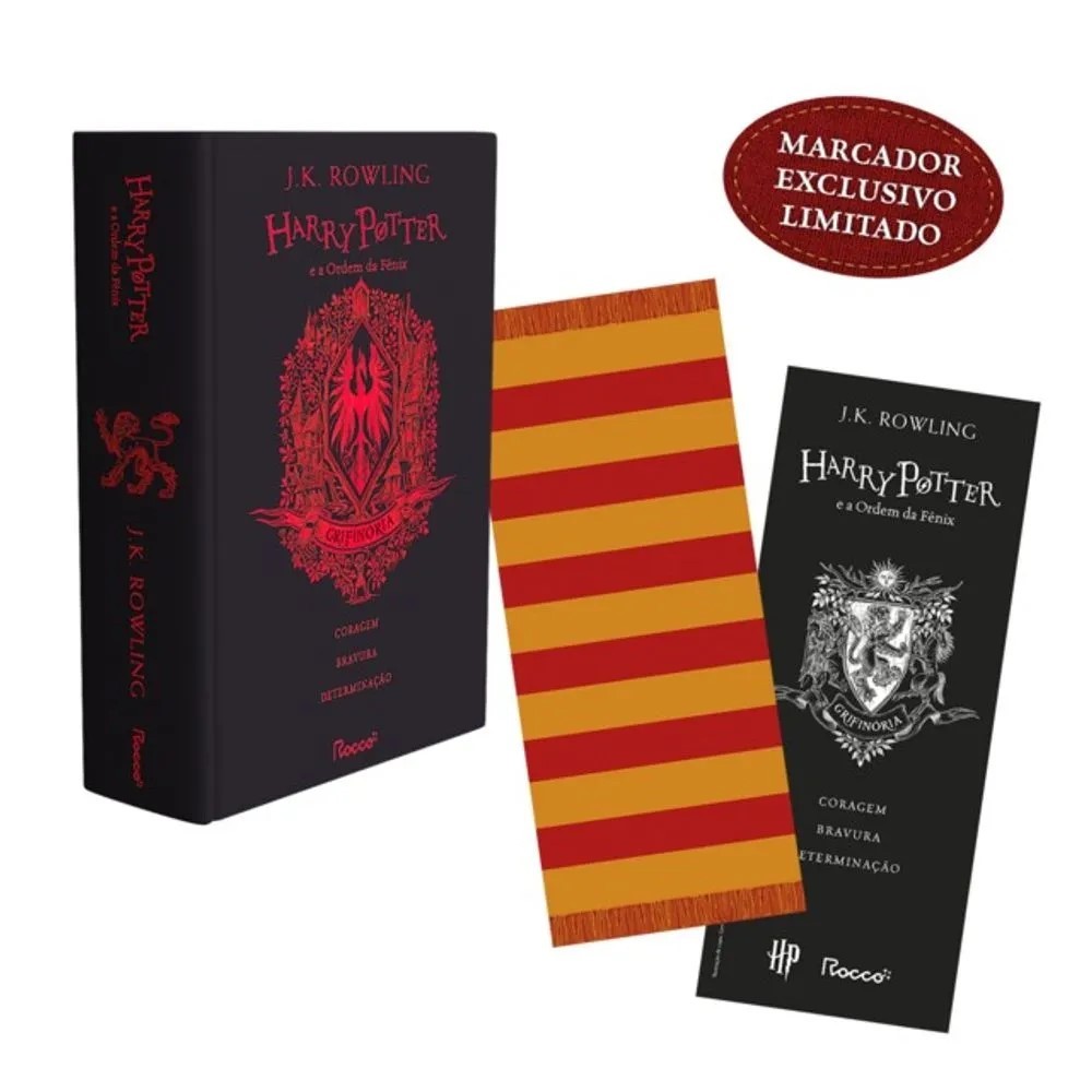 Livro Harry Potter e a Ordem da Fênix Vol. 5 HP Casas de Hogwarts: Grifinória