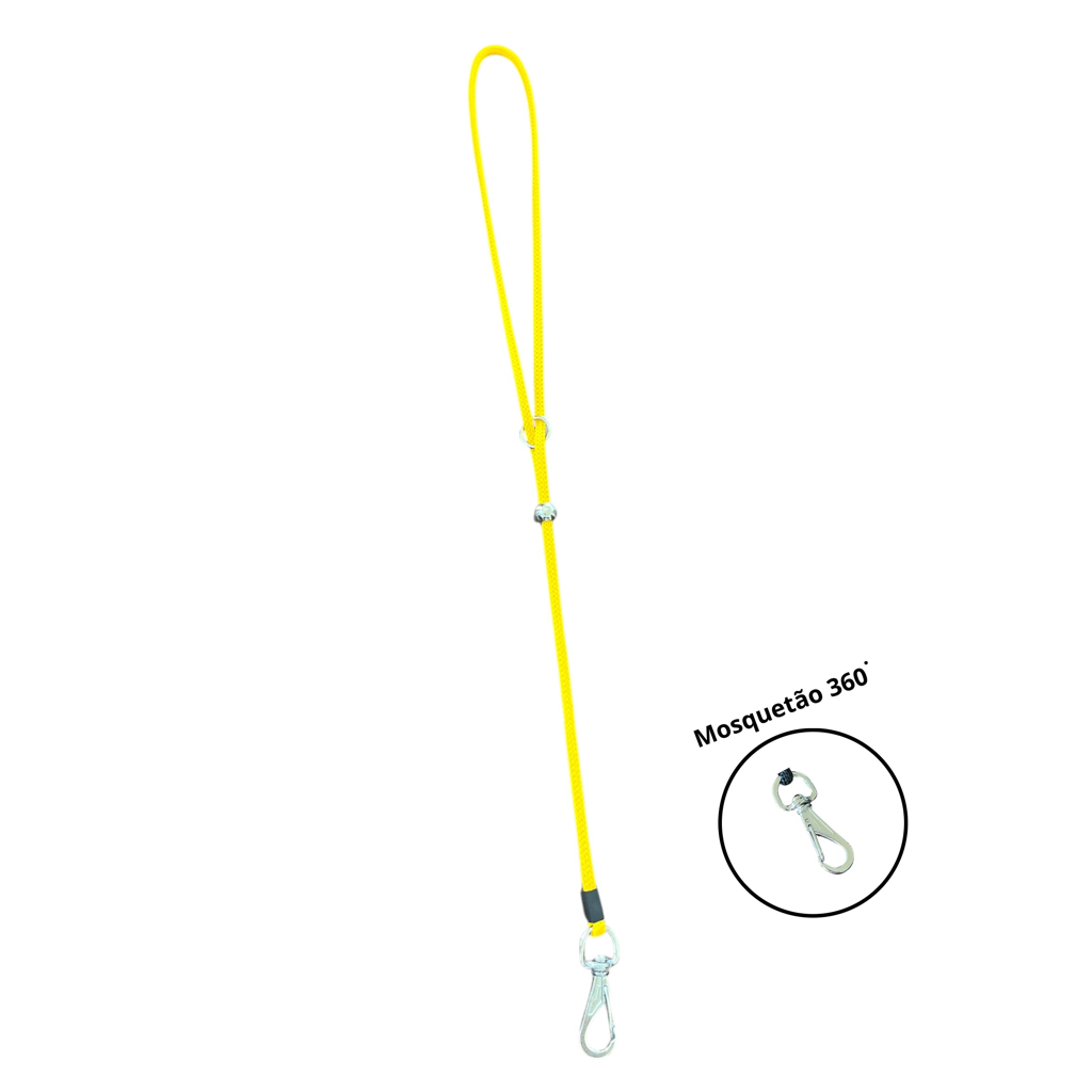 Guia AMARELO de contenção 52 cm para mesa de tosa girafa- banho e tosa pet shop