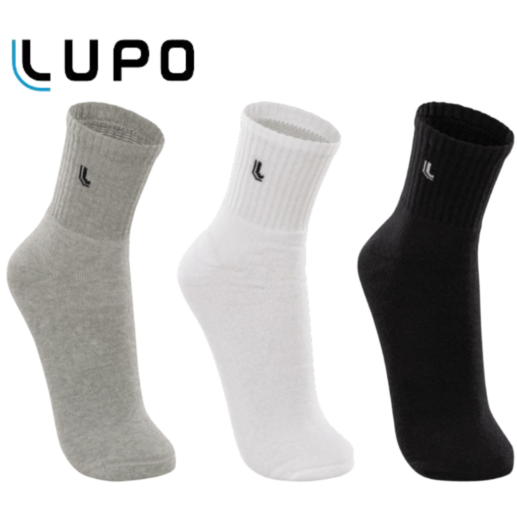 Meia Lupo Kit 6 Pares 3245 Cano Médio Algodão