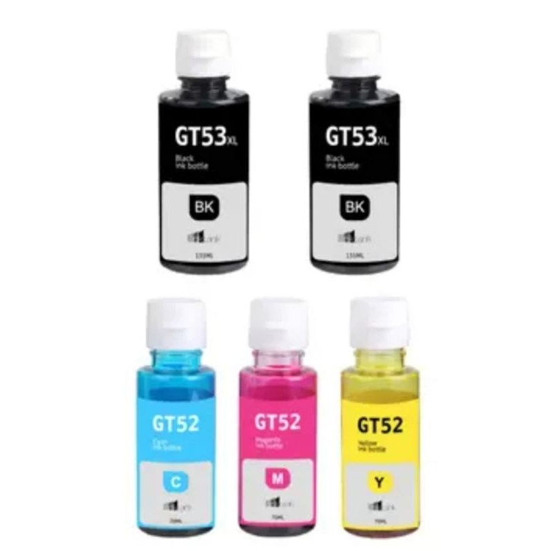 Kit de 5 Frascos de tinta Para Hp  GT53/52 Tanque de tinta colorido 115 315 415