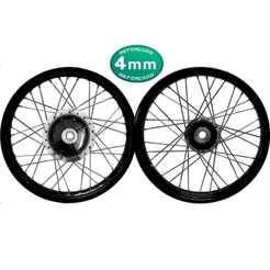 Par De Rodas Jante Pretas Titan 150 / 160 Fan 150 / 160 Start Cubo Disco Diamantado