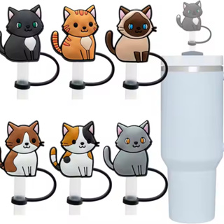 Tampa Protetora Gatinhos 2D Silicone para Canudo de 10mm copo térmico 40 oz/30 oz em Oferta na Shopee