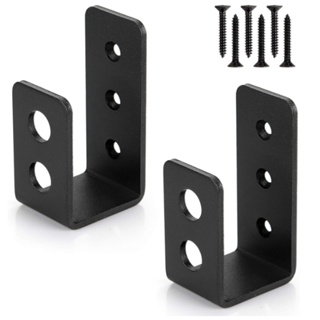 Kit 2 Suportes De Barricada De Porta U De Aço Para Porta em Oferta na Shopee