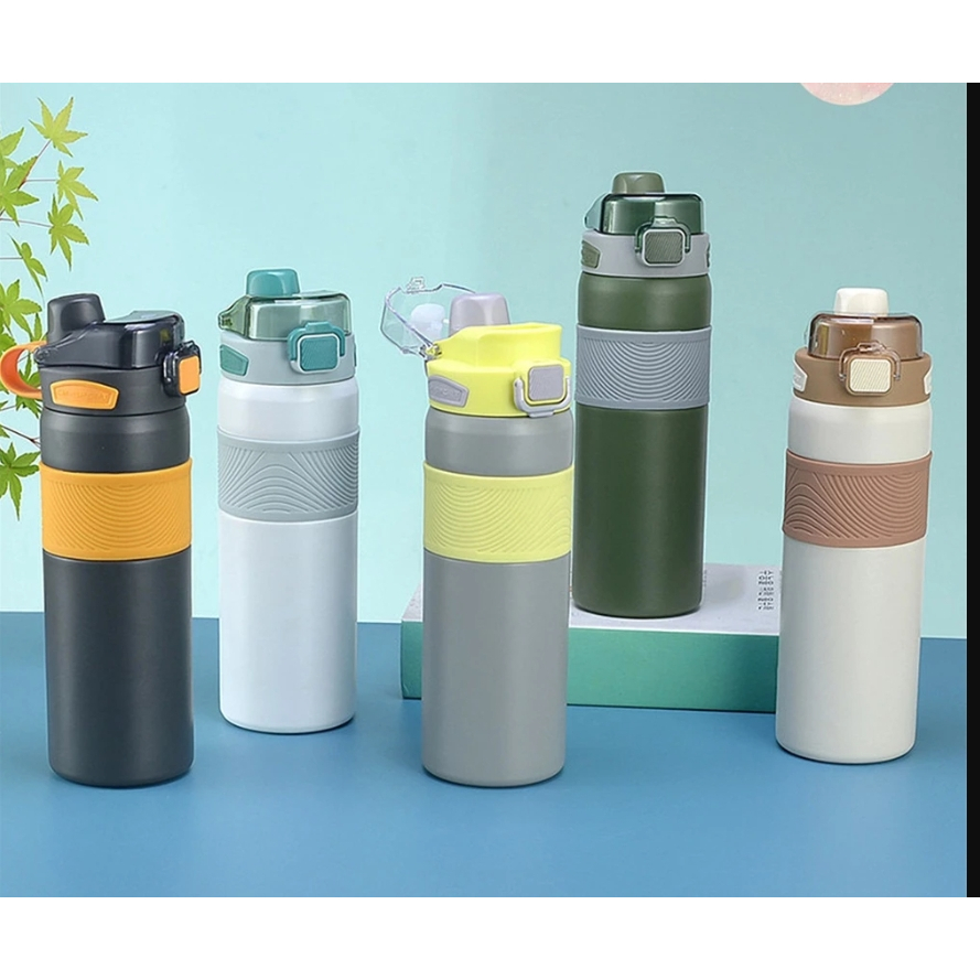 Garrafa térmica de aço inoxidável 800ml, boca larga de grande capacidadea em Oferta na Shopee