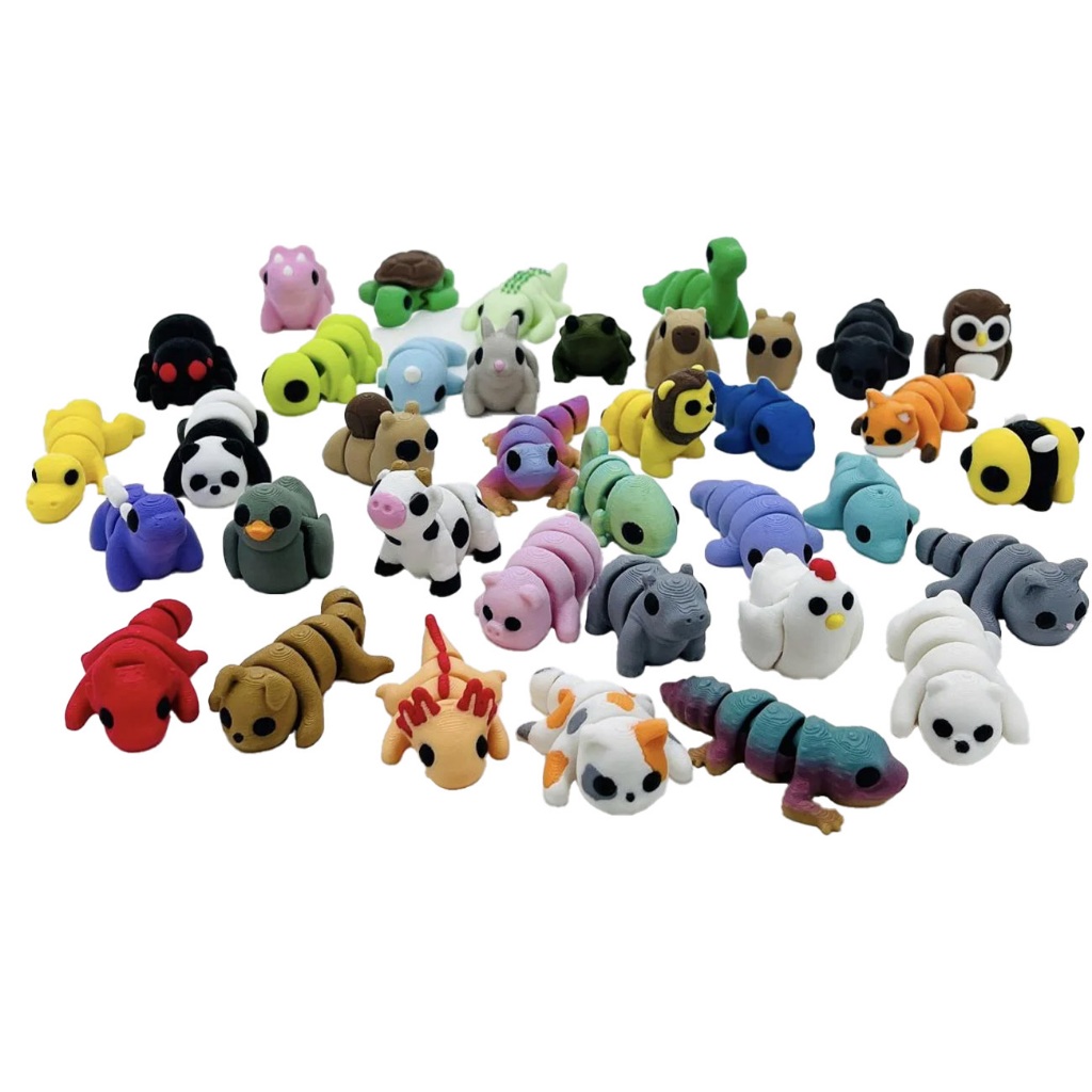 Brinquedo Bichinhos Flexíveis Articulados Animais Baby Kit 6/12/22/32 Fidget Toy Dia Das Crianças