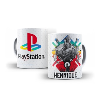 Caneca Playstation Personalizada com nome Cerâmica em Oferta na Shopee