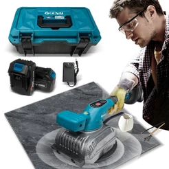 Maquina De Assentar Piso Elétrica Recarregável Com 2 Baterias 68v Linha Premium