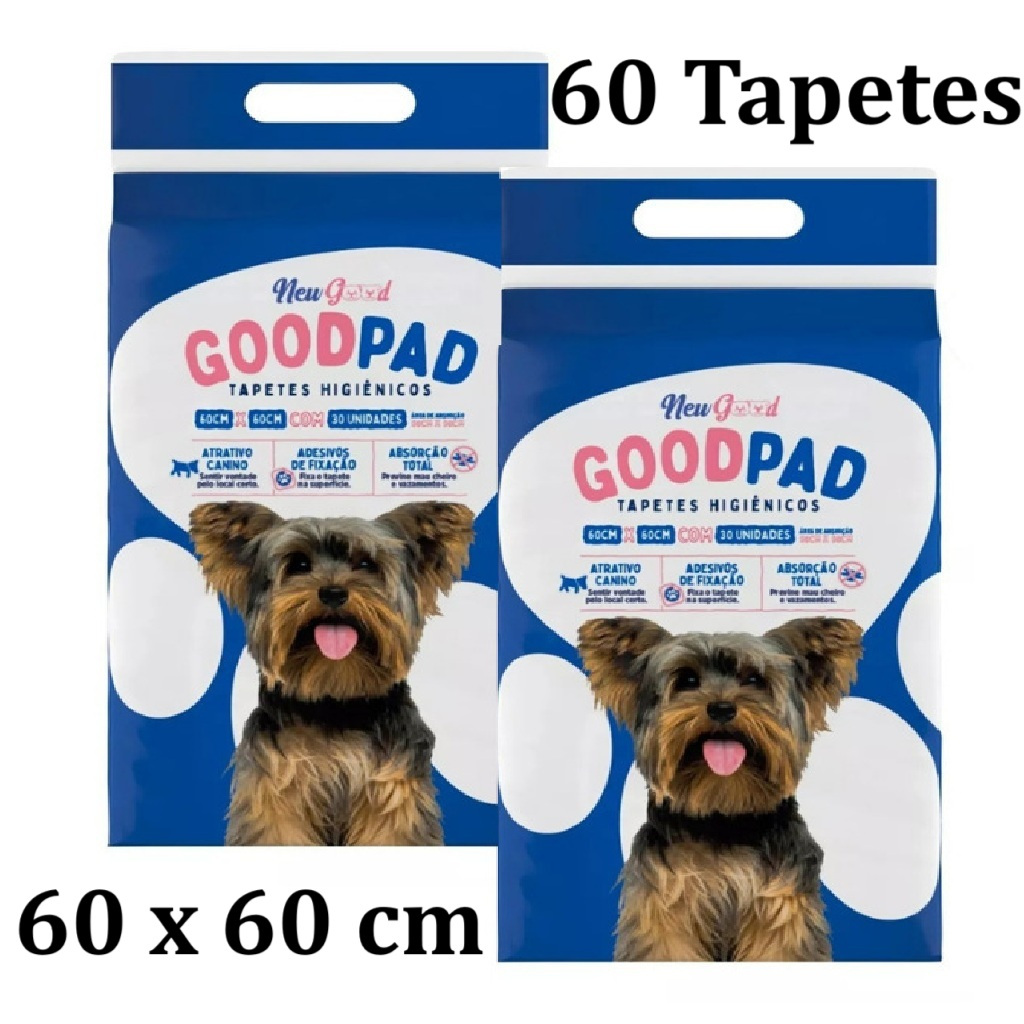 Kit 2 Tapete Higiênico PetLike Good Pad 60x60 - 30 Unidades - Pets