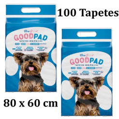 Kit 2 Tapete Higiênico PetLike Good Pad 60x60 - 50 Unidades