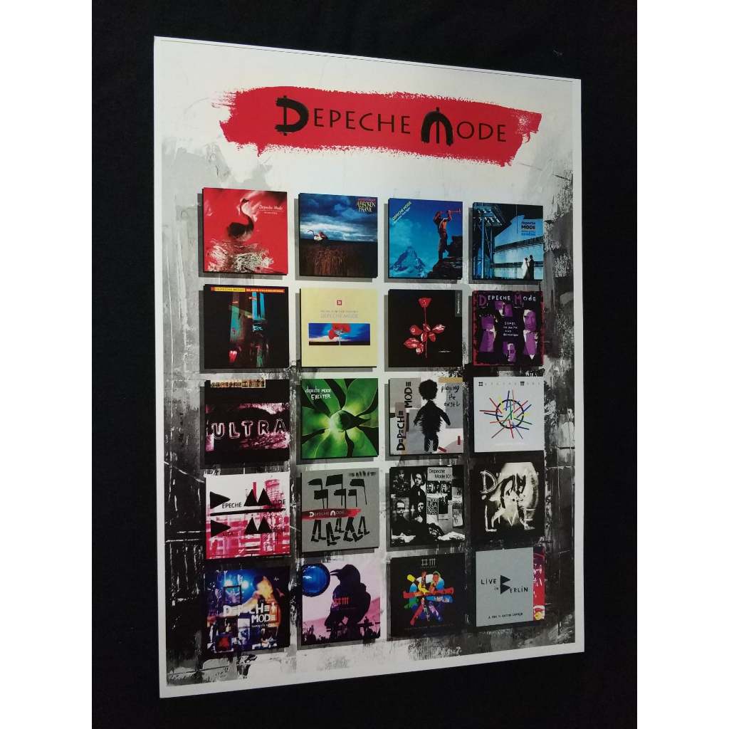 Depeche Mode poster cartaz banda imagem vinil pop anos 80 imagem capa vinil