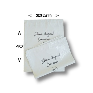 KIT Embalagem 32x40 Personalizada Envelopes de Segurança Para envio Tipo Correio (Mod. Com Amor) em Oferta na Shopee