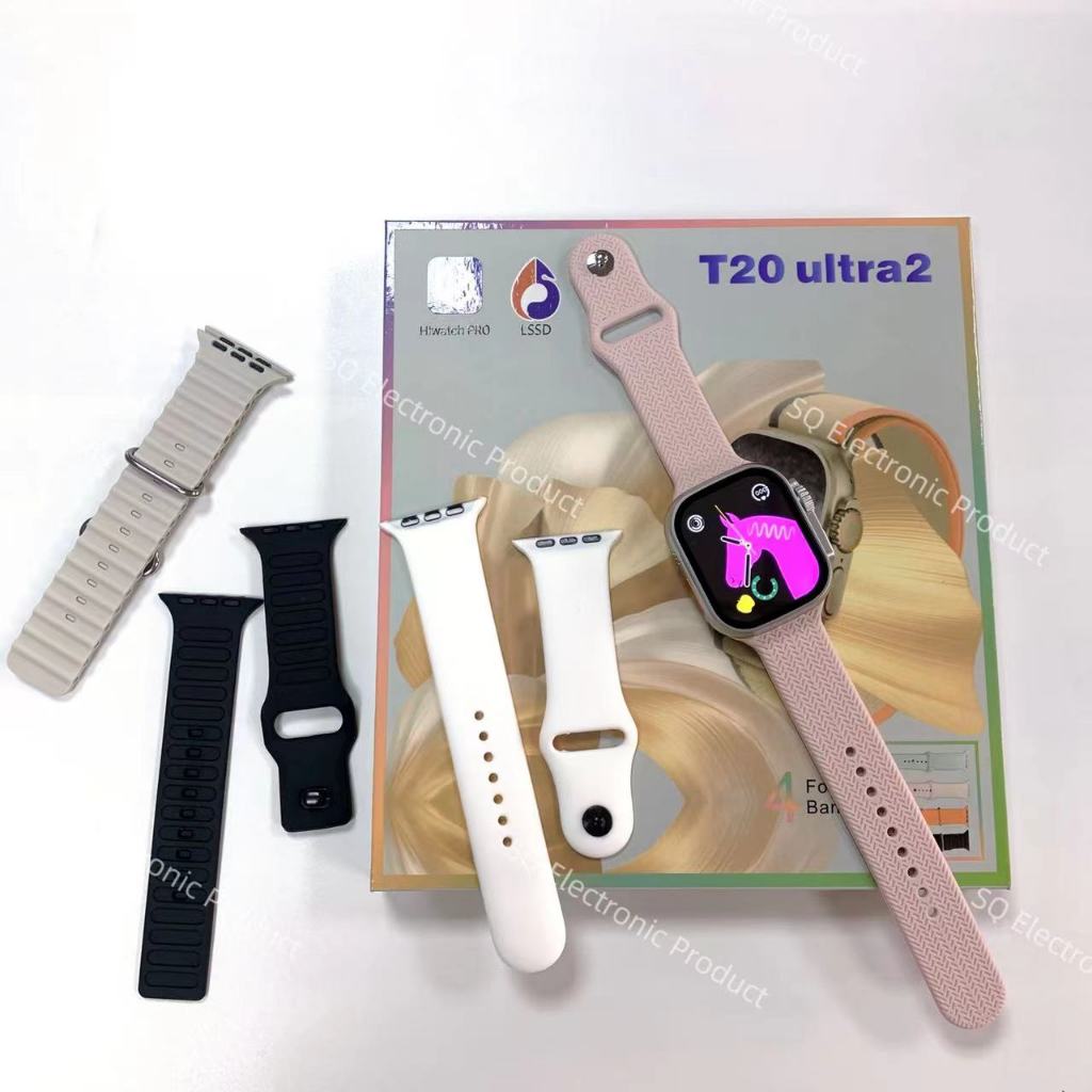 2025 T20 Ultra 2 IWO 4 in 1 Série 9 Novo Smartwatch ultra 2 Relógio Inteligente 9 PK T800 KD99