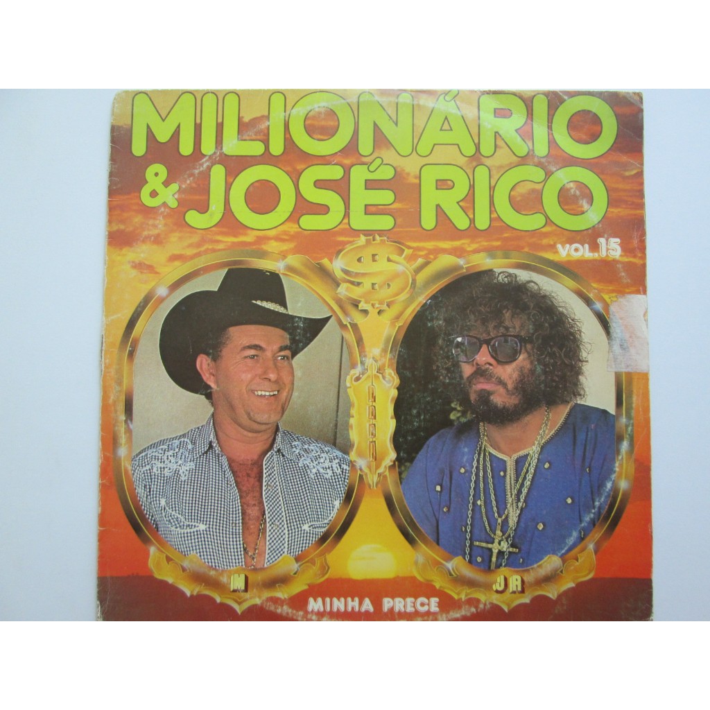 LP Vinil - MILIONÁRIO & JOSÉ RICO - Minha Prece - Vol.15 -1985 / Midia Impecável /  Raridade