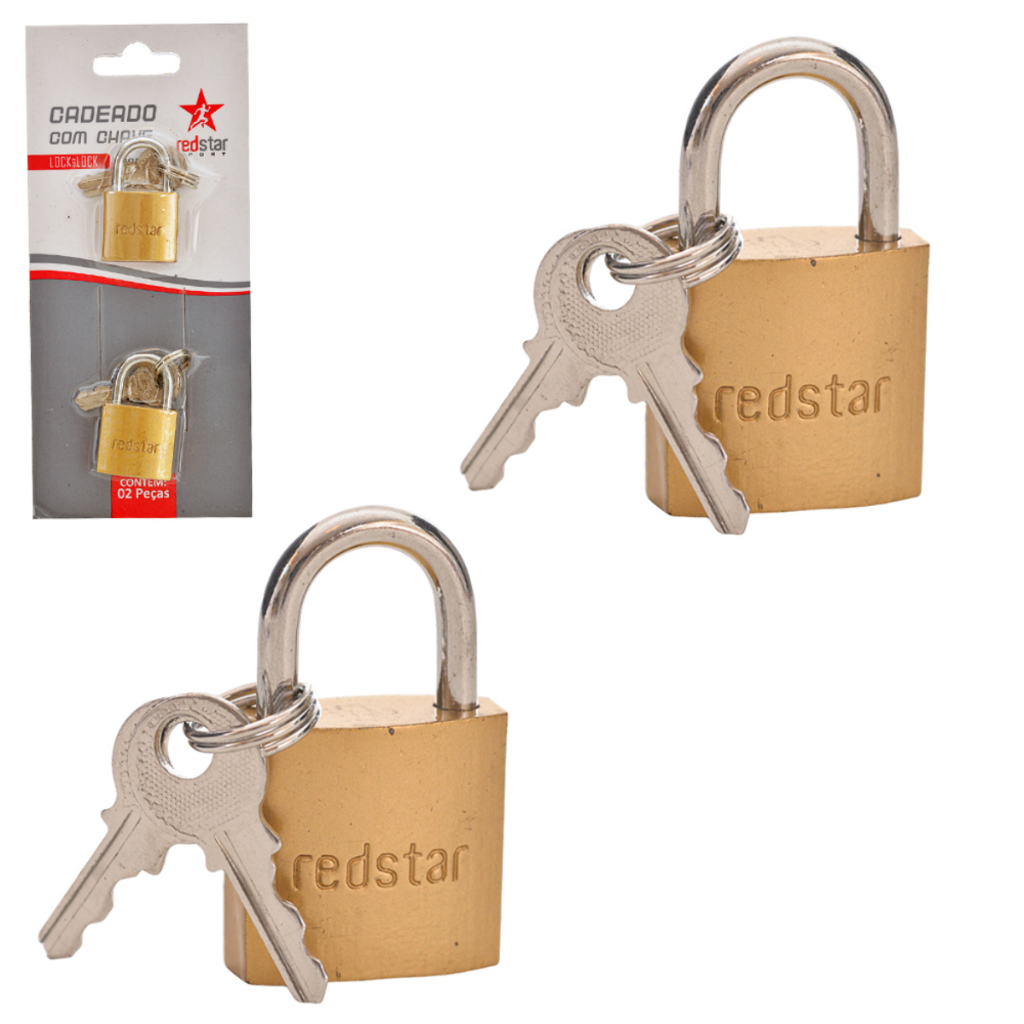 CADEADO COM 2 PECAS 20MM HASTE CURTA LOCK&LOCK
