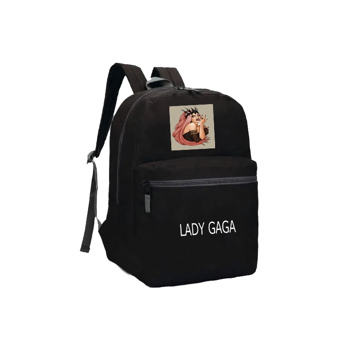 Material Escolar Mochila Unissex Lady Gaga bolsa adolescentes adultos(a)s e crianças pop Just Dance