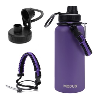 Modus Garrafa Térmica 1000ml Squeeze Aço Inoxidável Com Alça Para Segurar