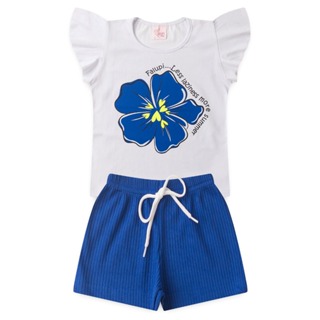 Conjunto de Verão Infantil Menina 2 ao 12 em Oferta na Shopee
