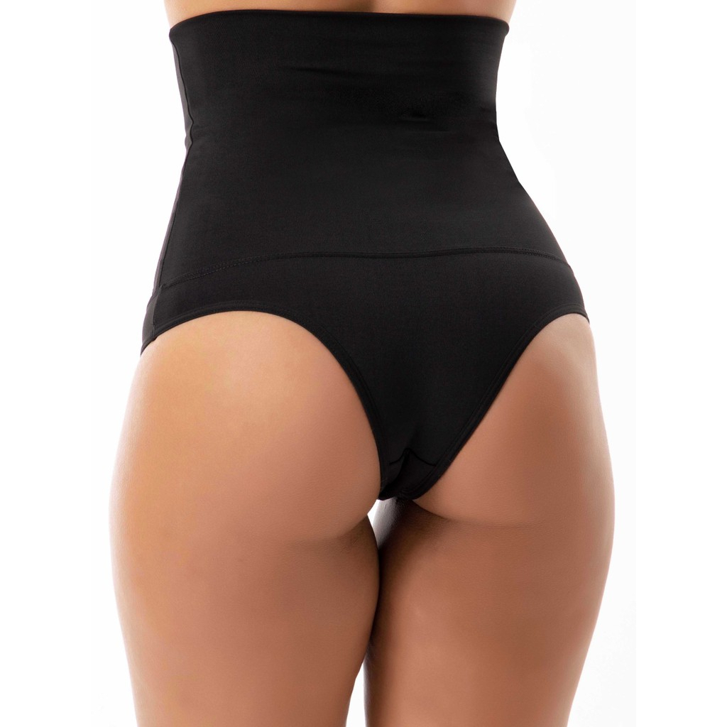 Kit 3 Cintas Modeladoras Cós Alto em Suplex Seca Barriga Tecido Premium