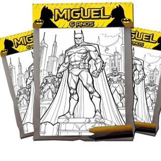 Kit's para colorir Personalizado Festa Infantil Batman Lembrancinhas em Oferta na Shopee