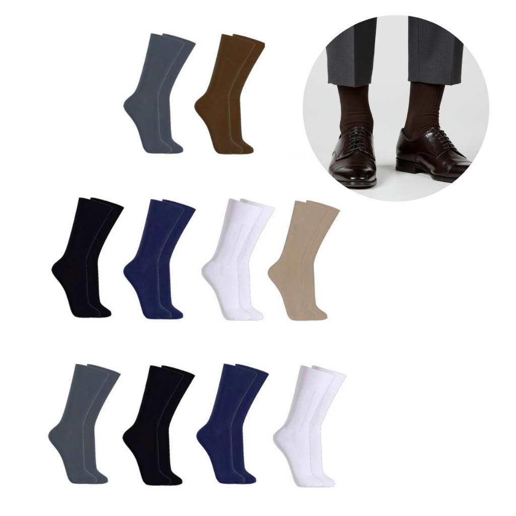 Kit 10 Meias Social de Microfibra Cano Médio S1 em Oferta na Shopee