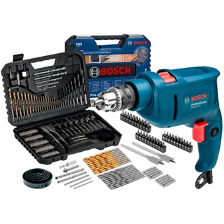 Furadeira De Impacto 3/8 10mm Gsb 450 Re Bosch Com Jogo De Brocas Bits 103 Profissional Peças em Oferta na Shopee