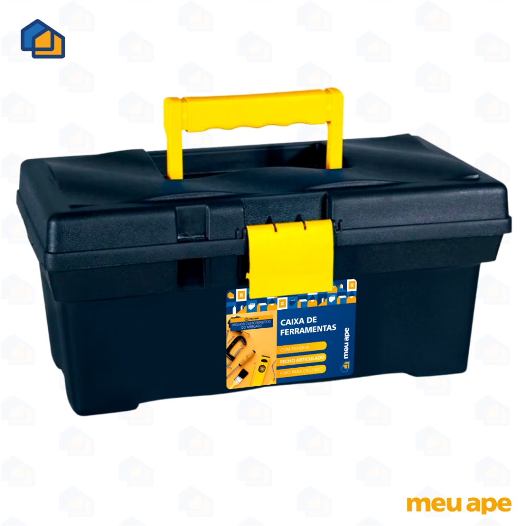 Caixa de Ferramentas Com Badeija 41x21x19 Original em Oferta na Shopee