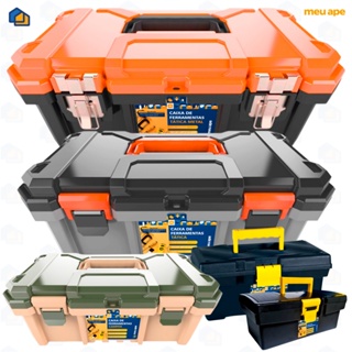 Caixa de Ferramentas Grande Reforçada Fecho Metal 18.3" Maleta Ferramentas Pesca em Oferta na Shopee