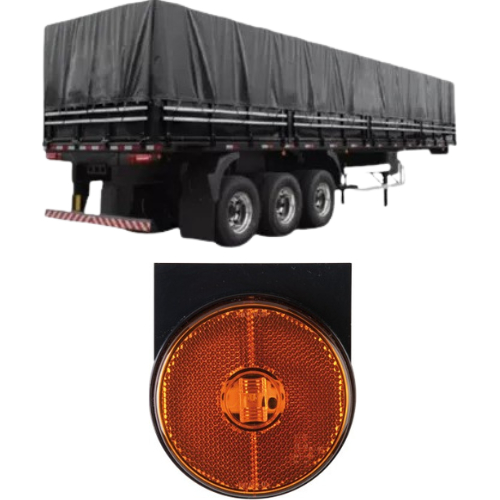 Lanterna Lateral Refletora Carreta Guerra Randon Noma 12/24v 809972301