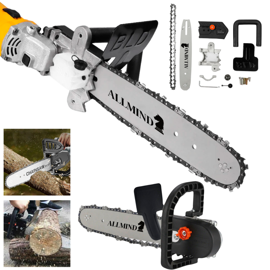Motoserra Eletrica Adaptadora Esmerilhadeira Profissional Eletroserra Portatil 110v/220v Ferramenta
