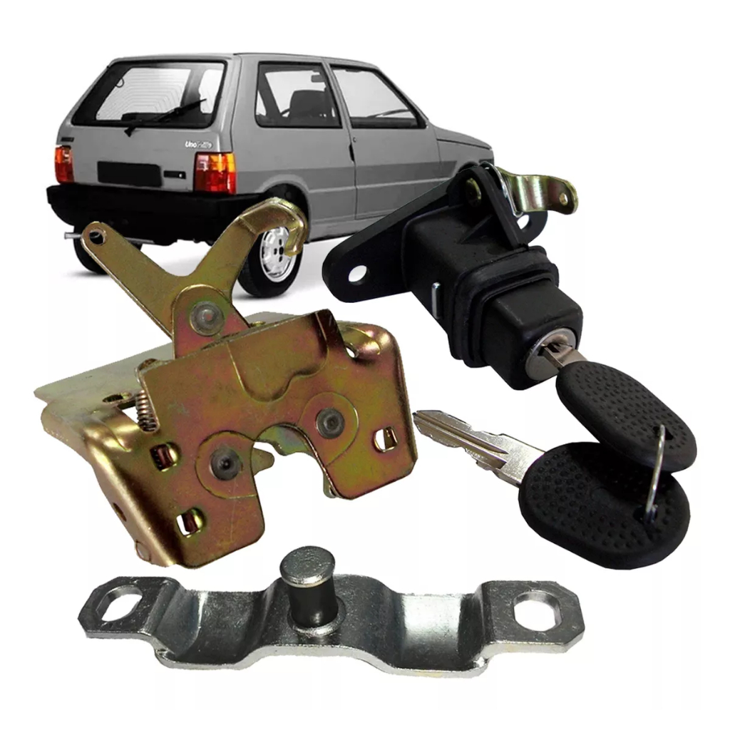 Kit Fechadura Batente Cilindro Porta Malas Uno Mille 1996 A 2004 em Oferta na Shopee