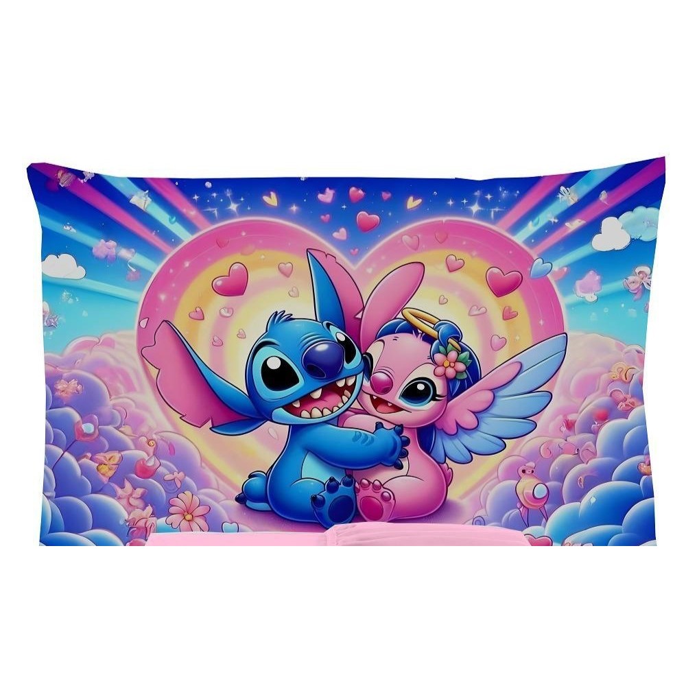Fronha Infantil Estampada 70x50 cm Temas Menina e Menino Coloridos Macia e Confortável